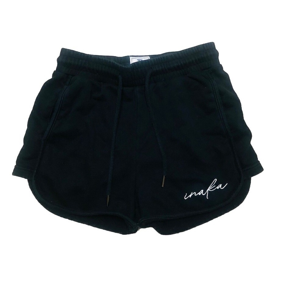 Inaka Power Shorts Women's S Black‎ French Terry Training Bodybuilding Gym